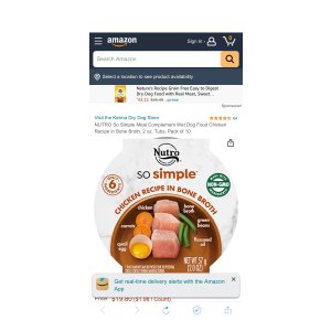 $10.89 NUTRO So Simple Meal 狗狗濕糧 雞肉味 10罐