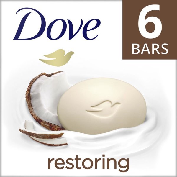 Dove 6块香皂组促销 深层保湿滋润 比香皂更亲肤