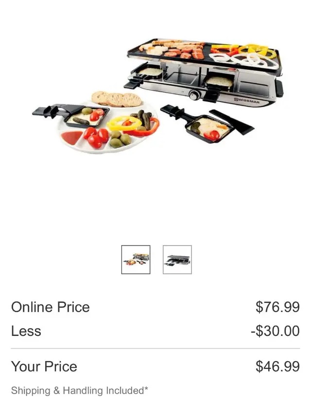 晒晒圈美国生活精选 【Raclette打折️】Costco $30！