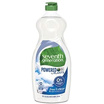 Seventh Generation Dish Liquid Soap, Free & Clear, 25 oz, Pack of 6