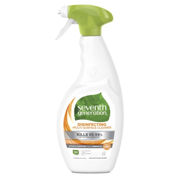 Seventh Generation Lemongrass Citrus Disinfecting Multi-Surface Cleaner, 26 oz