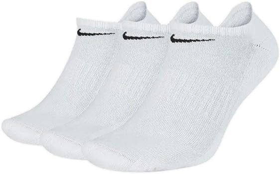 Amazon.com: Nike Everyday Cushion No Show Socks, Unisex Nike Socks with Sweat-Wicking Technology (Pack of 3 Pairs of Socks), White/Black, X : Clothing, Shoes & Jewelry