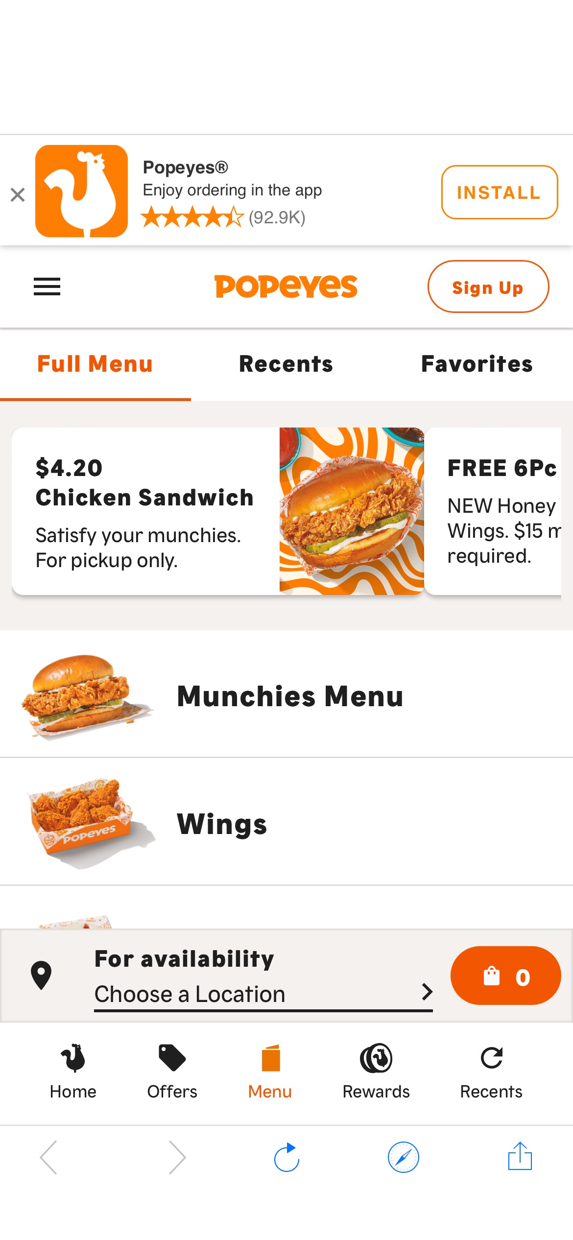 Digital Exclusive! $4.20 Chicken Sandwich thru‌ 4/21‌.