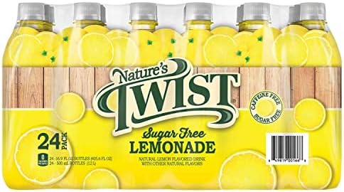 Amazon.com : Nature&#39;s Twist Sugar Free Lemonade 24 pack, 405.6 Fl Oz (Pack of 24) : Grocery &amp; Gourmet Food