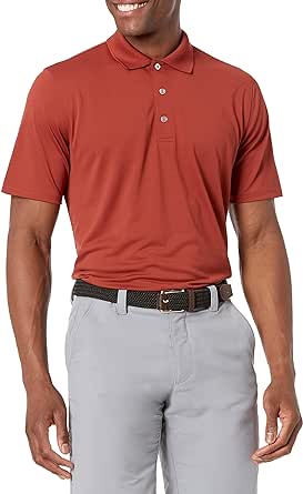 Amazon.com: Amazon Essentials Men&#39;s Regular-Fit Quick-Dry Golf Polo Shirt-Discontinued Colors, Rust, X-Small : Clothing, Shoes &amp; Jewelry
