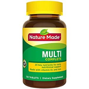 Nature Made Multi Daily Vitamin With Iron and Calcium, Value Size, 300 Tablets