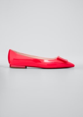 60% off 值啊Valentino Garavani VLOGO Leather Ballet Flats with Tonal Logo - Bergdorf Goodman