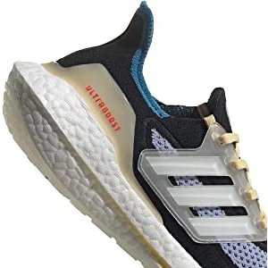 $55.77 adidas Women s Ultraboost 21 Running Shoe, Black/White/Violet Tone, 5 | 运动鞋