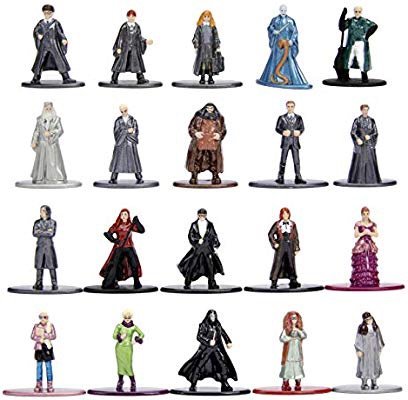 Jada Nano Metalfigs Harry Potter 20 Pack Wave 3 Die-Cast Figures, 1.65" Scale Collectible Figurine 100% Metal, Multi