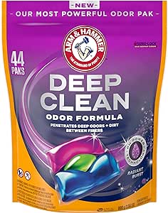 Amazon.com: ARM &amp; HAMMER Deep Clean Odor Formula Laundry Detergent Power Paks, 44 ct. : Health &amp; Household