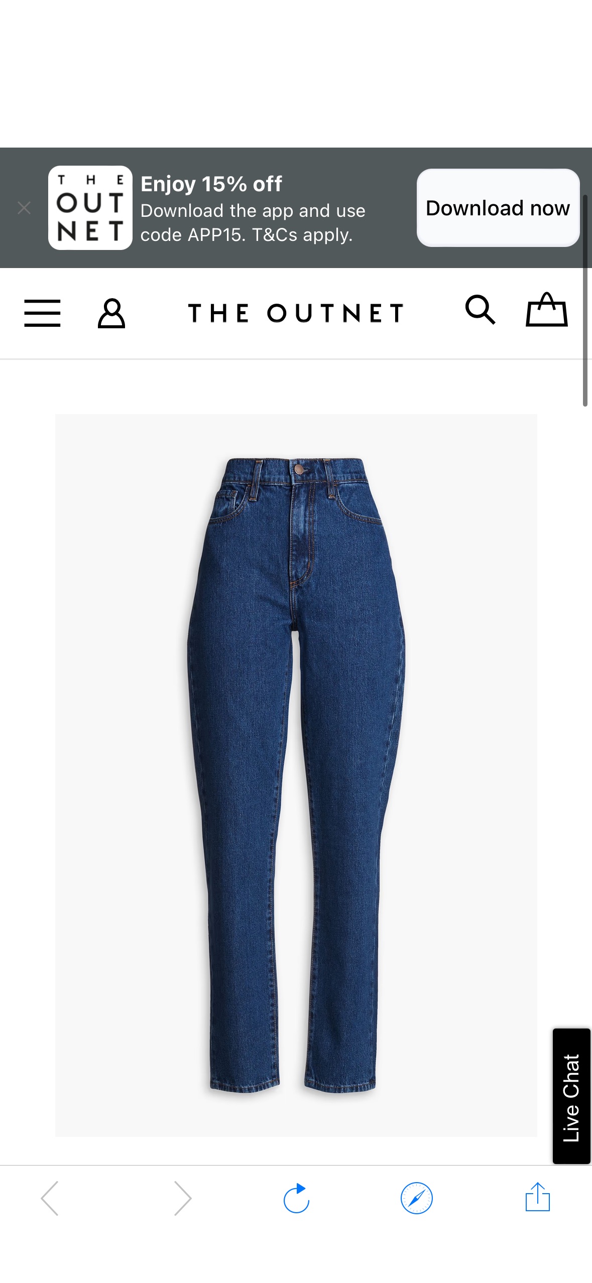 NOBODY DENIM Andi high-rise tapered jeans | THE OUTNET