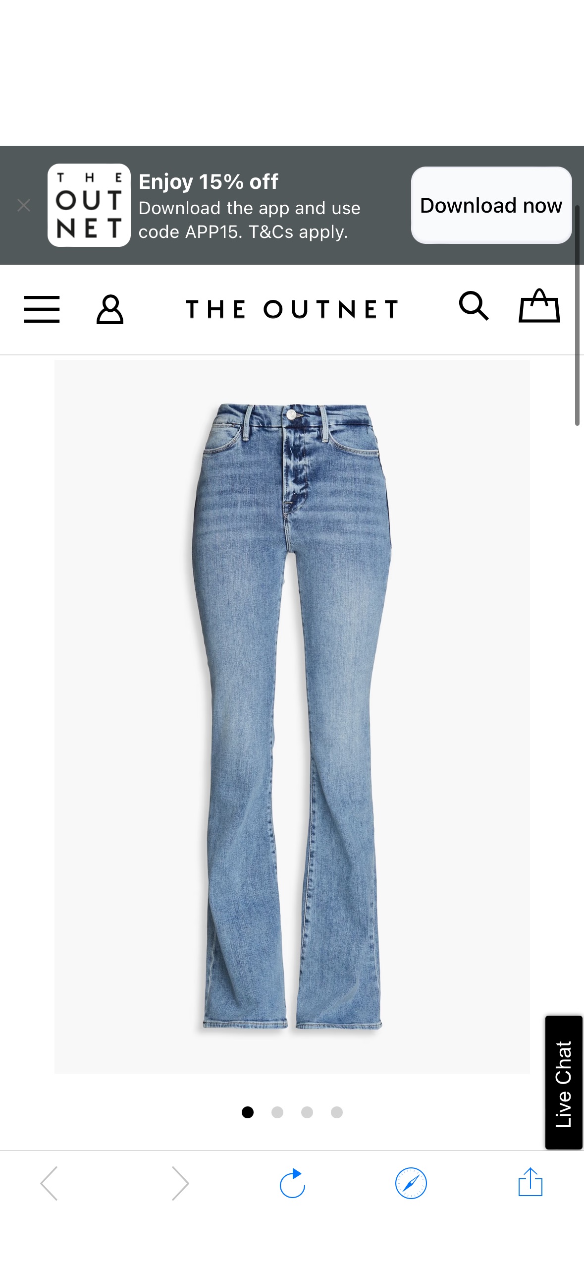 FRAME Le Super high-rise flared jeans | THE OUTNET