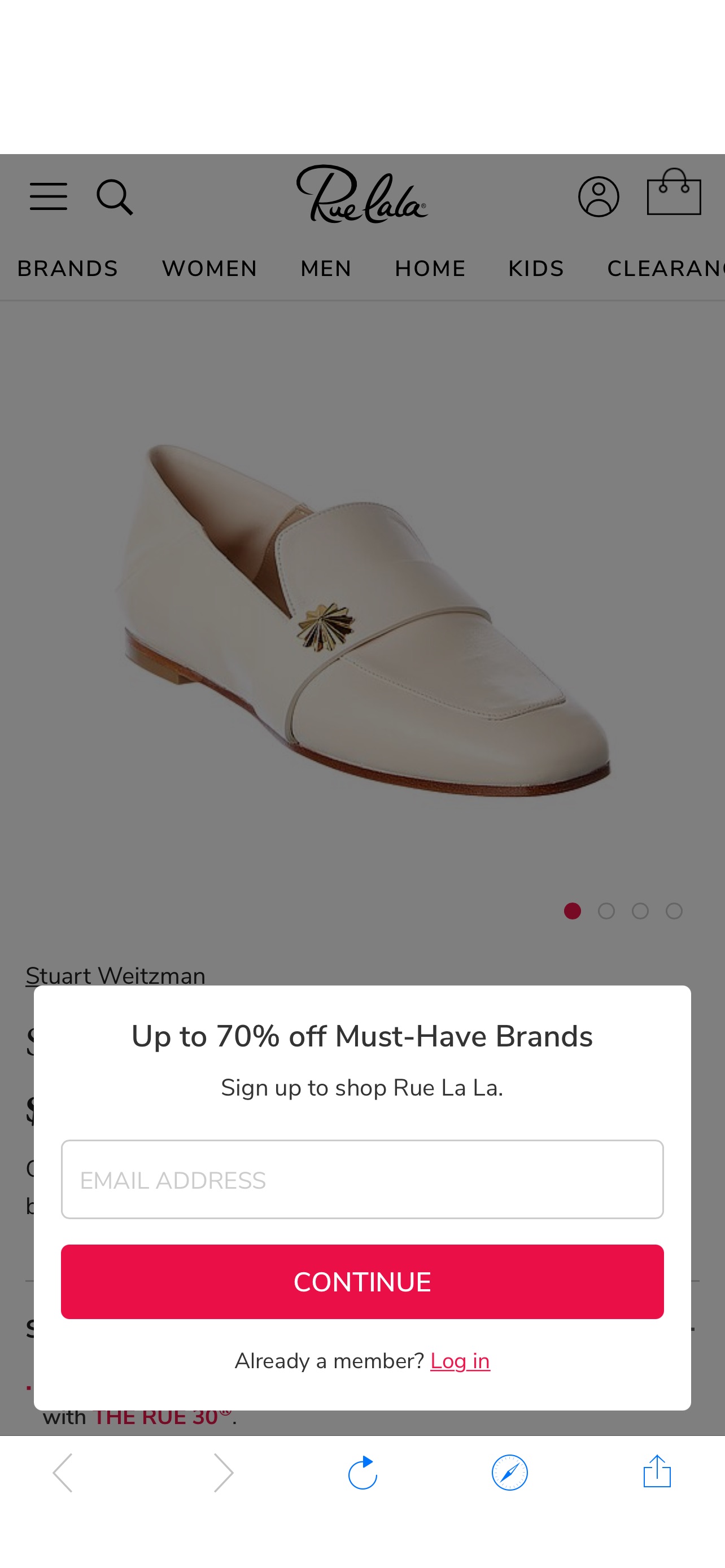 Rue La La — Stuart Weitzman Wylie Star Leather Loafer sw白色乐福鞋