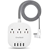 Amazon.com: Power Strip with USB C, 3 Outlets 4 USB Ports (22.5W/4.5A) Desktop Charging Station, Flat 插排