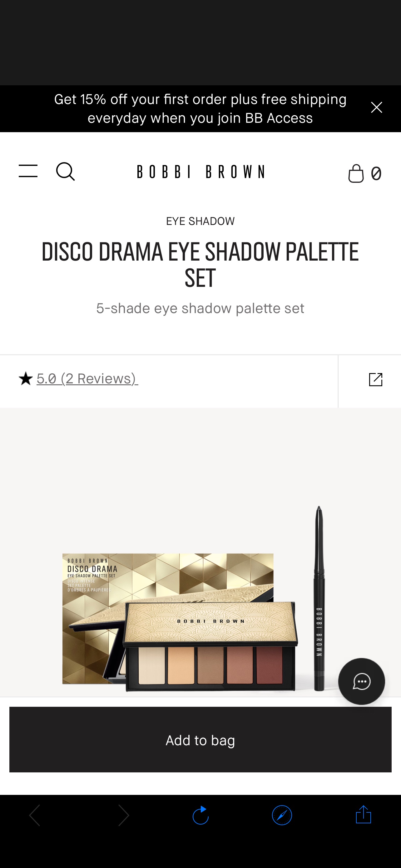 Disco Drama Eye Shadow Palette Set | Bobbi Brown Cosmetics