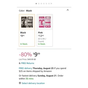 $9.99 Amazon.com : Manicure Set Nail Clippers Pedicure Kit -18 Pieces Stainless Steel Manicure Kit, Yougai 指甲剪、指甲护理套装 18件入