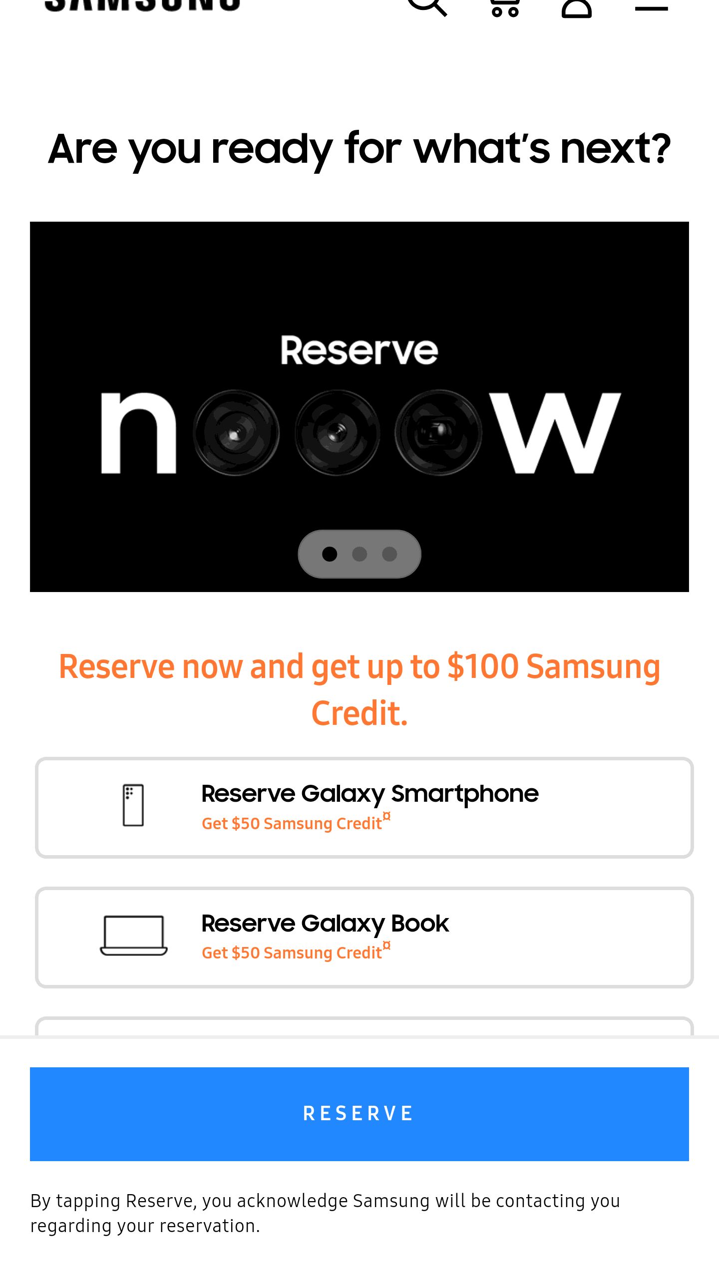 Samsung Unpacked: Reserve The Next Galaxy Smartphone and Galaxy Book三星手机