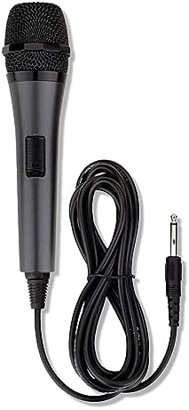 Amazon.com: Singing Machine Wired Microphone for Karaoke, (Black) - Unidirectional Dynamic Vocal Microphone - Plug-in Microphone for Karaoke Machine, AMP, &amp; Speaker  