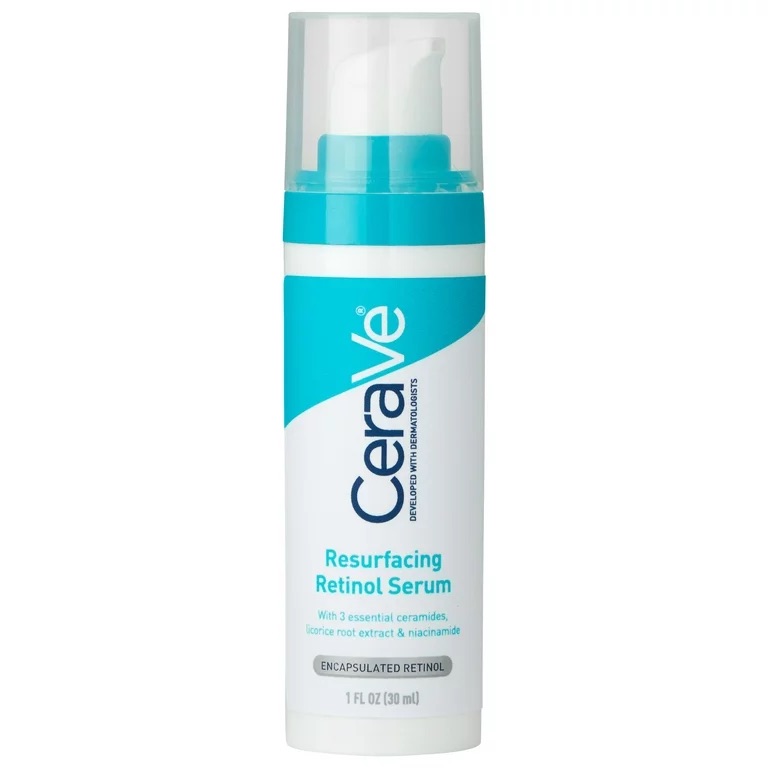 CeraVe Acne Resurfacing Retinol Face Serum for Acne Prone Skin, 1 fl oz