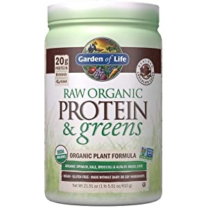 Garden of Life Raw Organic Protein & Greens 蛋白粉多种口味 21.5 oz｜5.5折