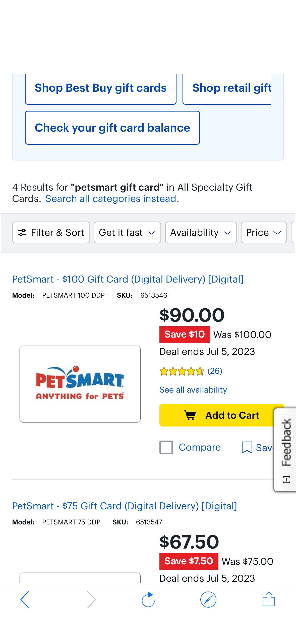 petsmart gift card - Best Buy