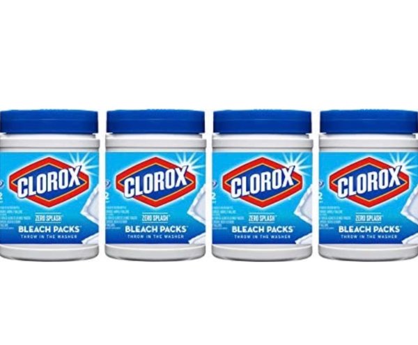 Clorox Zero Splash Bleach Packs - Laundry Pods, 4 Pack