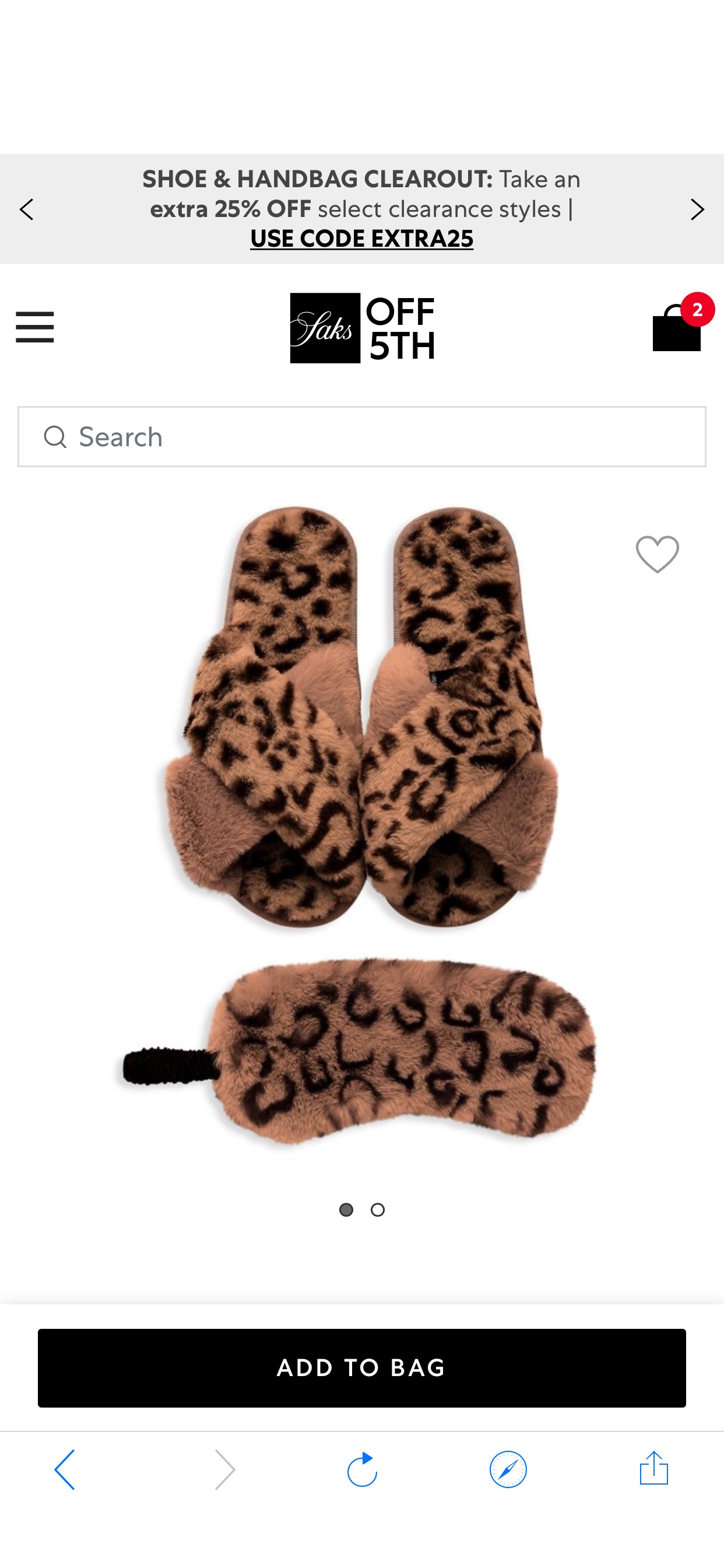 Surell 2-Piece Faux Fur Eye Mask & Slippers Set on SALE | Saks OFF 5TH
拖鞋
