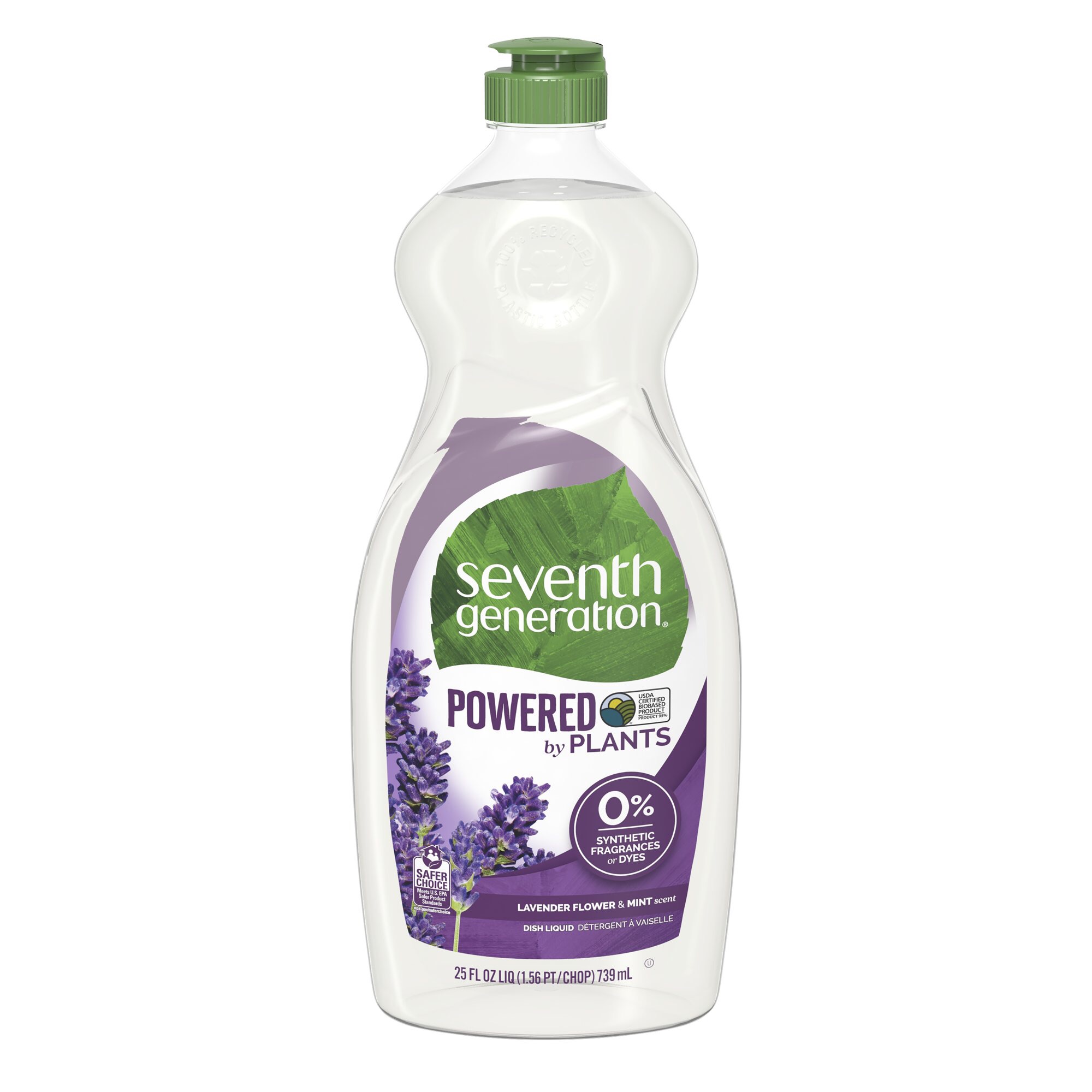 Seventh Generation Lavender Floral & Mint Dish Liquid Soap, 25 oz - Walmart.com - Walmart.com洗洁精