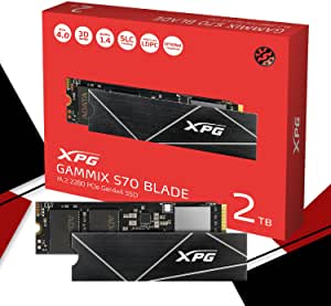 Amazon.com: XPG 2TB GAMMIX S70 Blade - Works with Playstation 5, PCIe Gen4 M.2 2280 Internal Gaming 固态盘