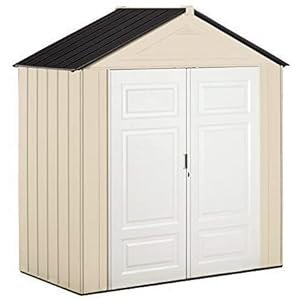 Resin Weather Resistant Outdoor Storage Shed, 7 x 3.5 ft