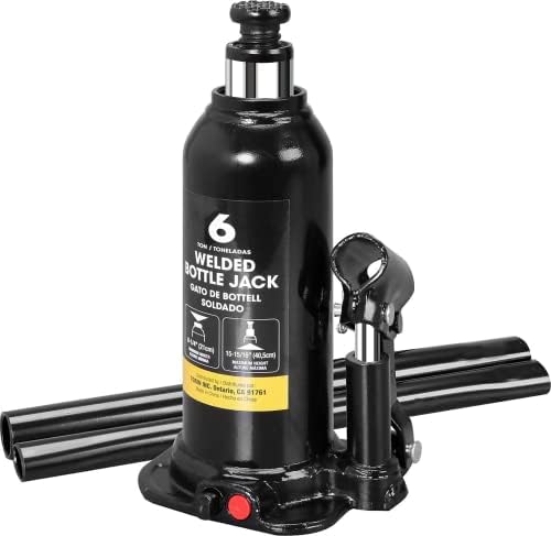 Amazon.com: Torin 6 Ton (12,000 LBs) Capacity Hydraulic Welded Bottle Jack, AT90603BB , Black : Everything Else