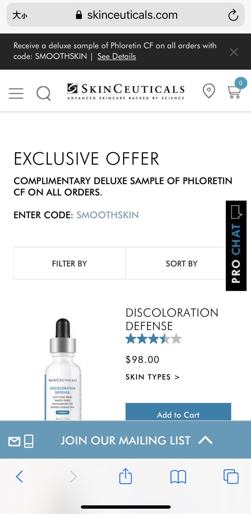 Shop Quality Skincare Products Backed by Science at SkinCeuticals.com

任意单送PHLORETIN CF 4ml
CODE: SMOOTHSKIN