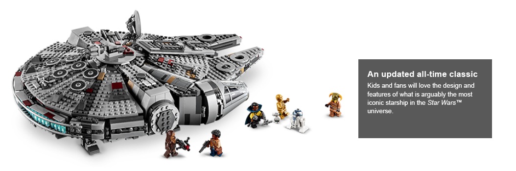 LEGO Star Wars: Millennium Falcon Building Set (75257) Toys | Zavvi US星战系列