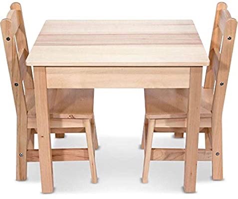 Melissa & Doug 木质儿童桌椅3件套组合