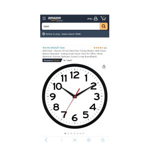 $10.99 Amazon.com: Wall Clock - Akcisot 10 Inch Silent Non-Ticking Modern Wall Clocks Battery Operated - Analog Small Classic Clock: Everything Else