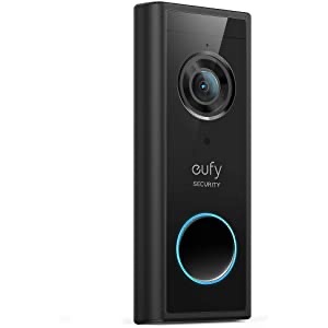 Amazon.com: eufy Security安全摄像头, Wireless Add-on Video Doorbell with 2K Resolution, 2-Way Audio, Simple Self-Installation, HomeBase 1, 2, or E Required: Electronics