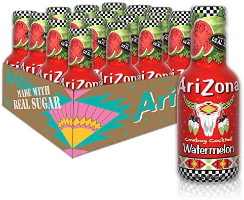 Amazon.com : Arizona Watermelon, 16.9 Fl Oz, (Pack of 20) : Grocery & Gourmet Food