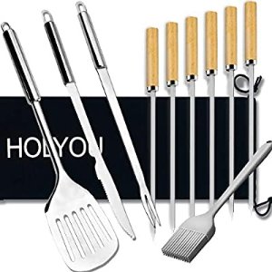 HOLYOU 不锈钢烧烤工具10件