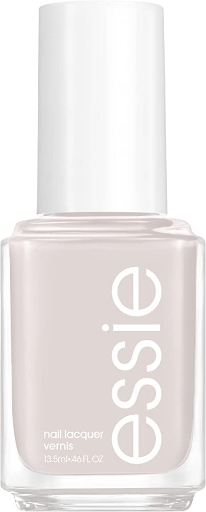 Essie Salon-Quality Nail Polish, 8-Free Vegan, Cool Light Gray, Cut It Out, 0.46 fl oz