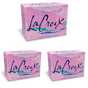 LaCroix Sparkling Water, Berry, 12 Fl Oz (pack of 36)