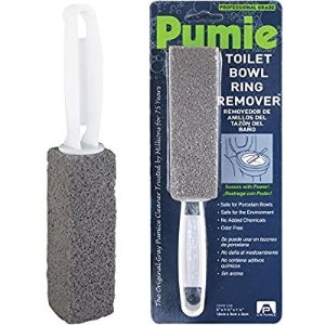 Amazon.com: Pumie Toilet Bowl Ring Remover, TBR-6, Grey Pumice Stone with Handle, Removes Unsightly Toilet Rings, Stains from Toilets, Sinks, Tubs, Showers, Pools, Safe for Porcelain, 1 Pack: Home Improvement