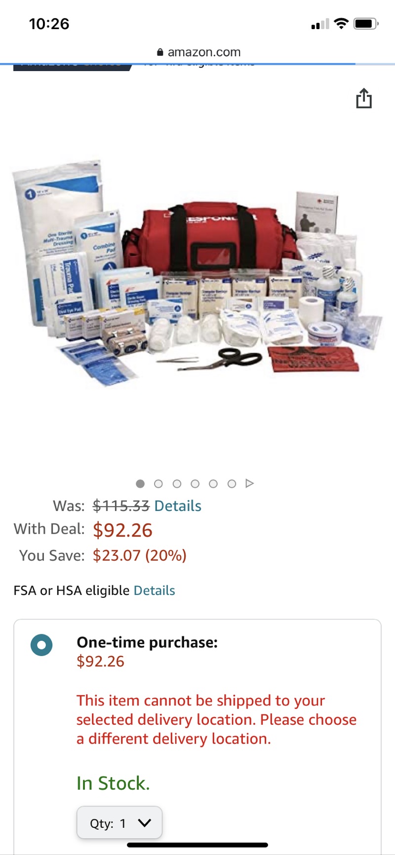 Amazon.com: First Aid Only 急救套装520件