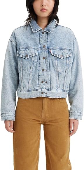 Levi's Women's Padded Trucker Jacket, (New) Whatever Whenever, Small at Amazon Women's Coats Shop