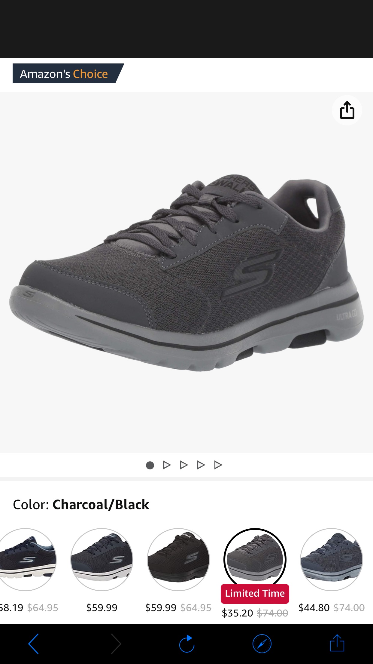 Amazon.com | Skechers mens Gowalk 5 Qualify - Athletic Mesh Lace Up Performance Walking Shoe Sneaker