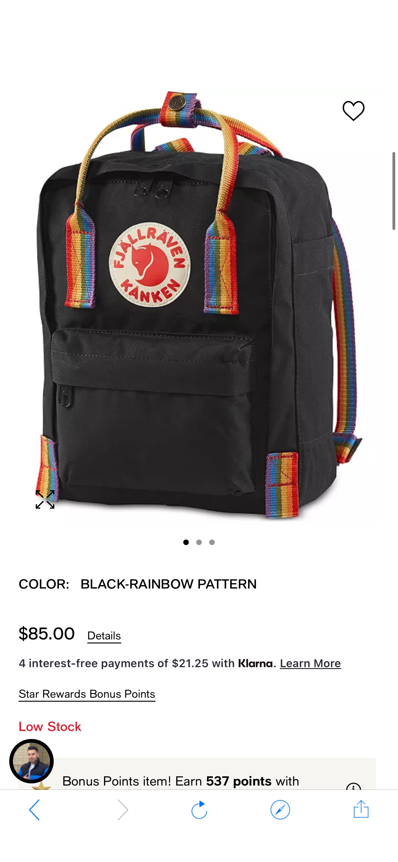 Fjällräven Kanken Rainbow Mini Backpack - Macy's, 折扣码：FRIEND