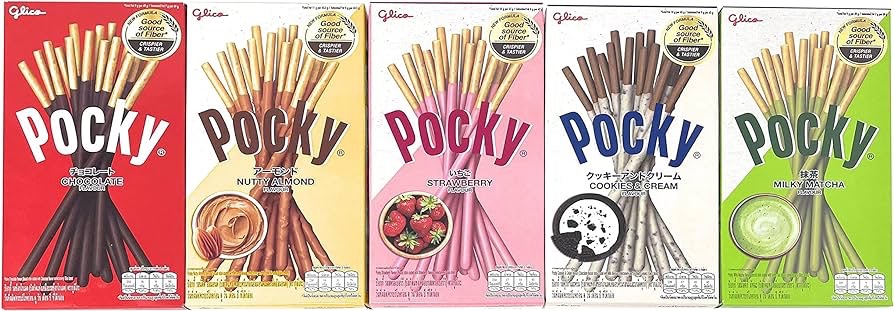 Amazon.com: Pocky Biscuit Stick 5 Flavor Variety Pack (Pack of 5) (Total 7.2 oz) - Classic Flavors : Grocery & Gourmet Food