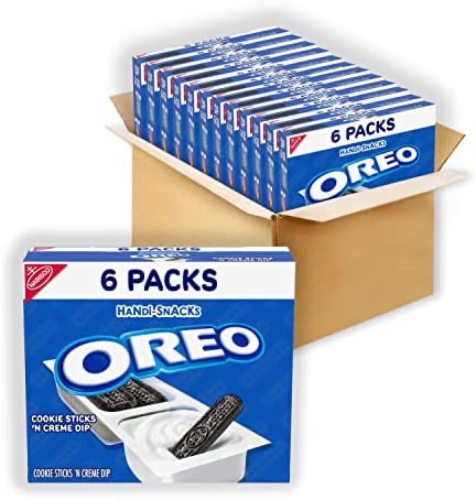 Amazon.com : Handi-Snacks OREO Cookie Sticks 'N Crème Dip Snack Packs, 12 Boxes of 6 - 1 oz Snack Packs (72 Total Packs) : Everything Else