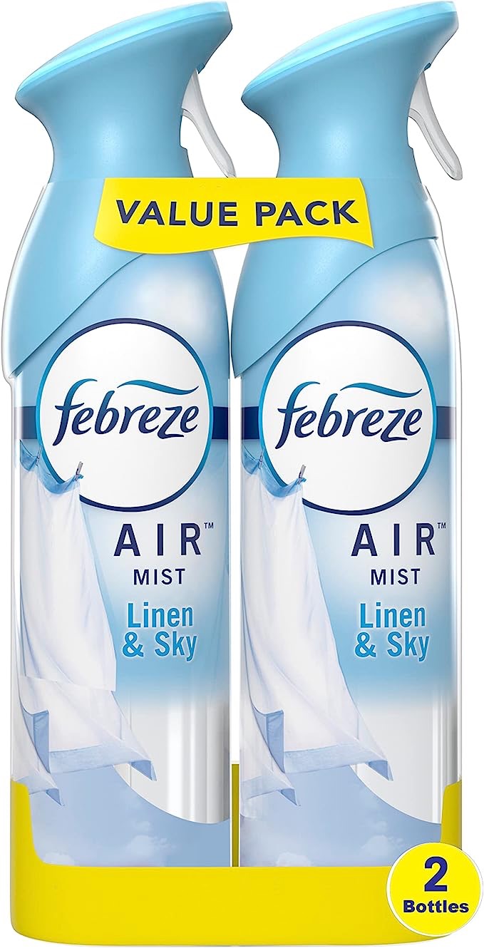 Amazon.com: Febreze Odor-Fighting Air Freshener, Linen & Sky, 8.8 Ounce - 2 Count (Pack of 1) : Health & Household