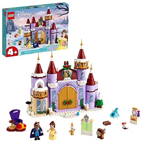乐高LEGO Disney Belle’s Castle Winter Celebration (43180) Disney Princess Building Kit; Makes a Great Birthday for Kids who Love Disney’s Beauty and The Beast, New 2020 (238 Pieces)