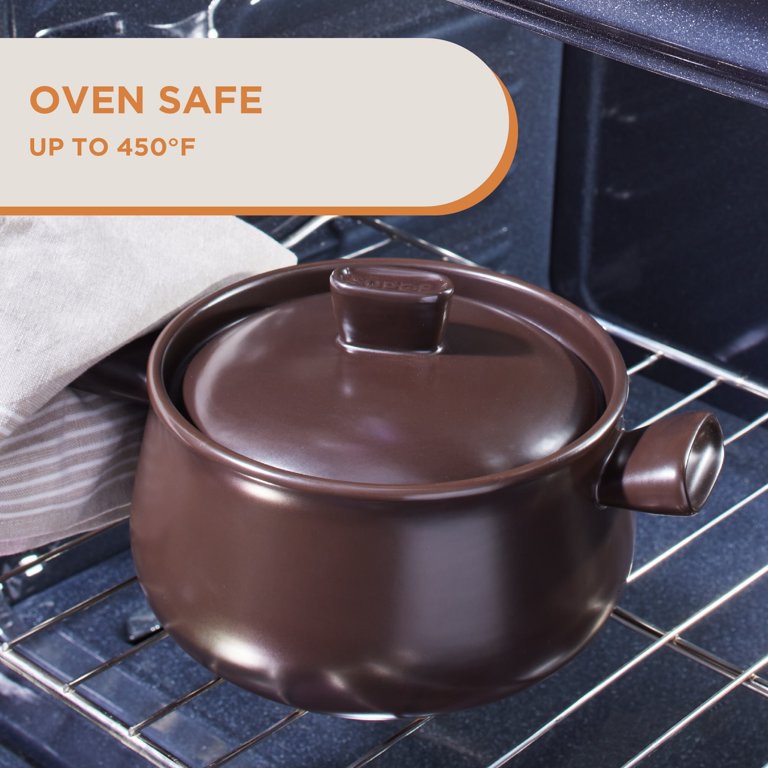 Supor 2.6-quart Pottery Cooking Pot with Lid, Round & Deep Design Great for Stews and other One Pot Meals - Walmart.com